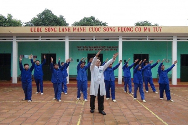 Học viên tại Trung tâm Chữa bệnh - Giáo dục - Lao động xã hội số I Hà Nội (ảnh: hanooi.gov.vn)