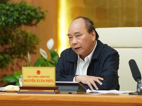 Thủ tướng Chính phủ Nguyễn Xuân Phúc kêu gọi toàn xã hội chung tay phòng chống COVID-19. Ảnh: VGP