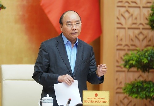Thủ tướng Nguyễn Xuân Phúc phát biểu kết luận cuộc họp - Ảnh: VGP