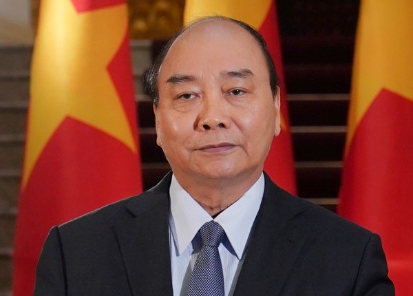 Thủ tướng Nguyễn Xuân Phúc gửi Hội nghị trực tuyến các Bộ trưởng Y tế khu vực Tây Thái Bình Dương thông điệp với chủ đề “Đoàn kết chống COVID-19”. Ảnh: VGP