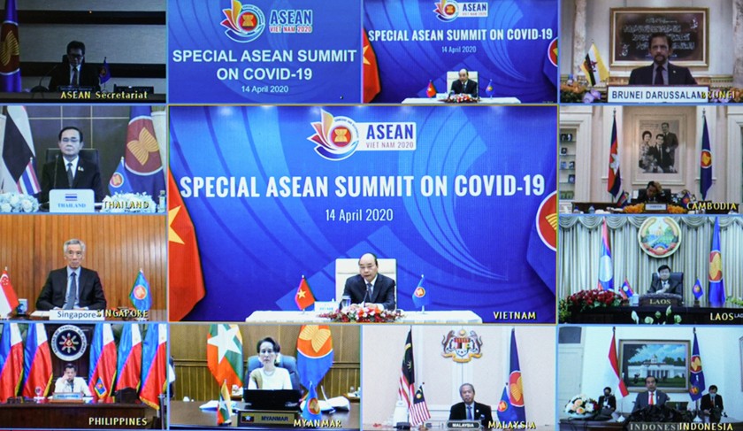 Thủ tướng Nguyễn Xuân Phúc chủ trì Hội nghị Cấp cao đặc biệt ASEAN. Ảnh: VGP/Quang Hiếu