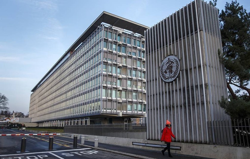 Trụ sở của Tổ chức Y tế Thế giới tại Geneva (Thụy Sỹ). Ảnh: TASS