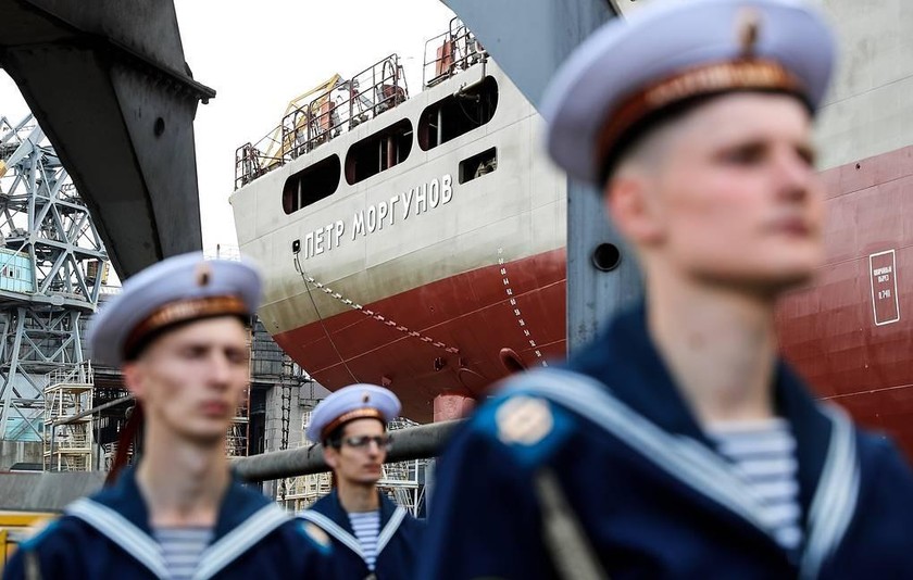 Hải quân Nga chuẩn bị có tàu chiến 5.000 tấn. Ảnh: TASS