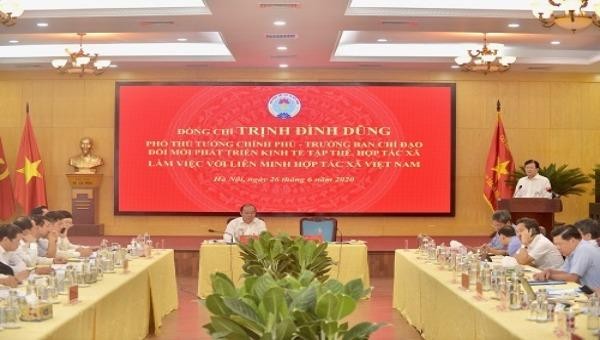 Phó Thủ tướng Trịnh Đình Dũng phát biểu tại buổi làm việc - Ảnh: VGP/Nhật Bắc