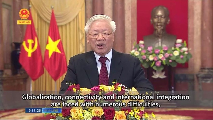 Tổng Bí thư, Chủ tịch Nước Nguyễn Phú Trọng phát biểu thông điệp chúc mừng AIPA 41.