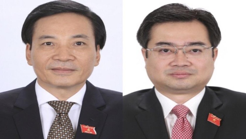 Phó Chủ nhiệm Văn phòng Chính phủ Trần Văn Sơn (ảnh trái); Thứ trưởng Bộ Xây dựng Nguyễn Thanh Nghị (ảnh phải).