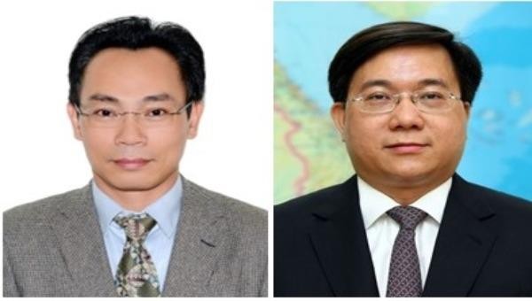 Thứ trưởng Bộ Giáo dục và Đào tạo Hoàng Minh Sơn (ảnh trái); Thứ trưởng Bộ Kế hoạch và Đầu tư Trần Duy Đông. Ảnh: VGP