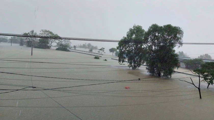 Mưa lũ gây ngập lụt trên diện rộng tại nhiều địa phương của tỉnh Quảng Bình - Ảnh: VGP/ Lưu Hương