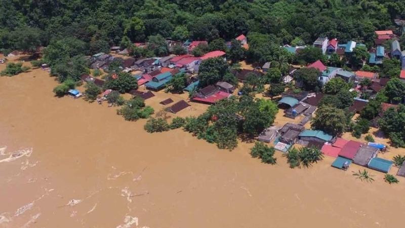 Nguy cơ ngập lụt sâu, diện rộng tiếp tục diễn ra ở vùng trũng thấp, các khu đô thị miền Trung và Tây Nguyên. Ảnh: Trung tâm KTTV Quốc gia.