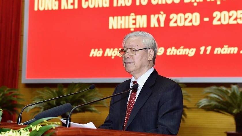 Tổng Bí thư, Chủ tịch nước Nguyễn Phú Trọng phát biểu chỉ đạo Hội nghị. Ảnh: VGP/Nhật Bắc