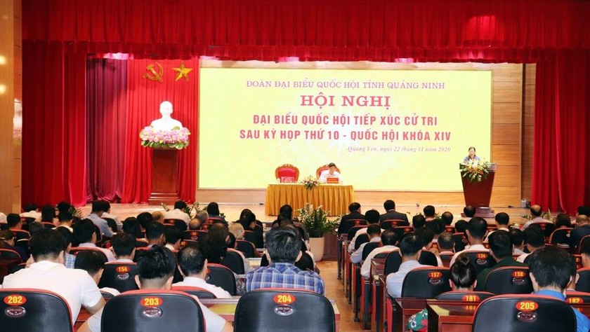 Hội nghị tiếp xúc cử tri của Đại biểu Quốc hội tỉnh Quảng Ninh tại TX Quảng Yên. 