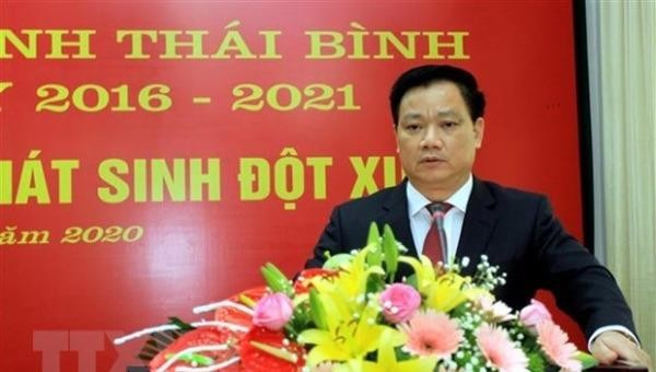 Chủ tịch Ủy ban Nhân dân tỉnh Thái Bình Nguyễn Khắc Thận. (Ảnh: Thế Duyệt/TTXVN)