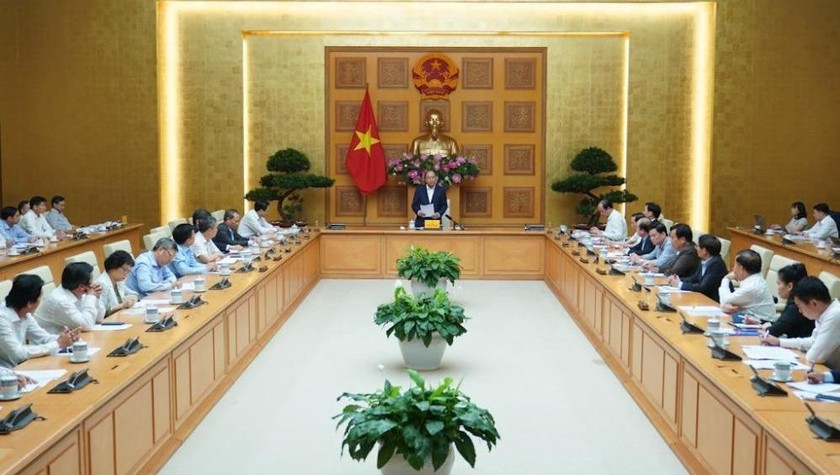  Thủ tướng Nguyễn Xuân Phúc hoan nghênh quyết tâm giữ đà tăng trưởng của ngành dệt may - Ảnh: VGP/Quang Hiếu