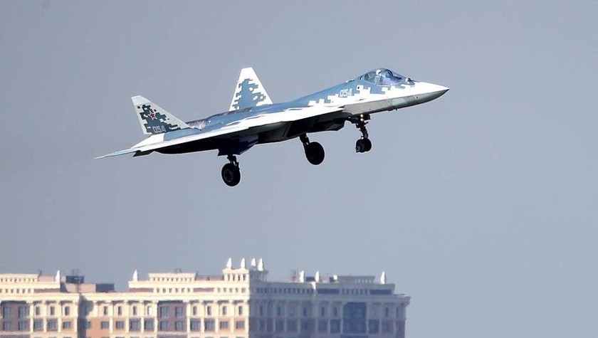 Máy bay chiến đấu thế hệ thứ 5 Sukhoi-57. Ảnh: TASS