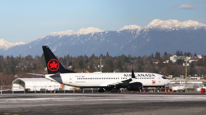 Một chiếc Boeing 737-8 Max của Air Canada tại sân bay quốc tế Vancouver (Canada) ngày 5/2/2019.  Ảnh: Rueters