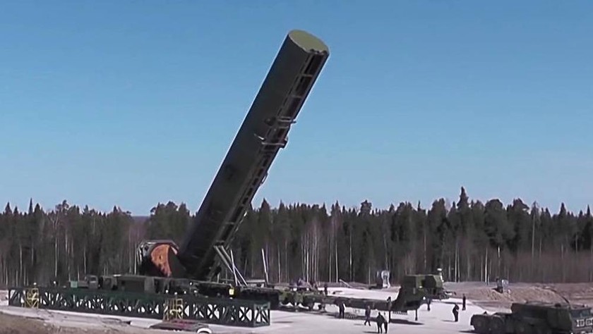 Hệ thống dựa trên silo tiên tiến RS-28 Sarmat của Nga. Ảnh: TASS