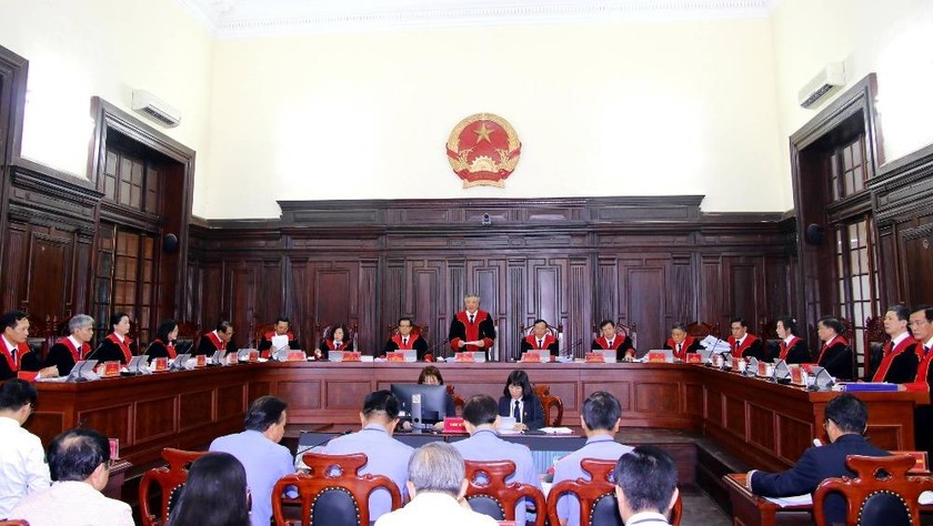 Một phiên xử của Hội đồng thẩm phán TANDTC. Ảnh minh họa: tapchitoaan
