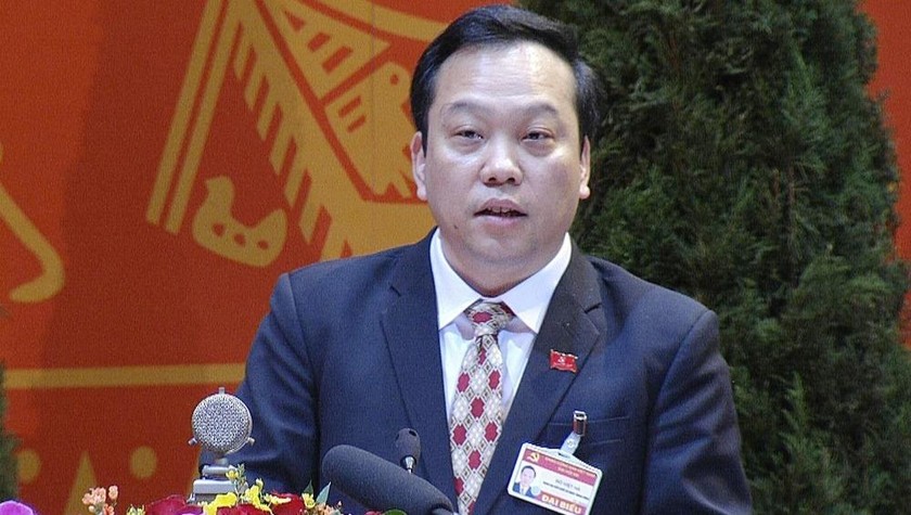 Ông Đỗ Việt Hà, Phó Bí thư Đảng ủy Khối các cơ quan Trung ương trình bày  tham luận của Đảng bộ Khối các cơ quan trung ương tại Đại hội Đảng toàn quốc lần thứ XIII, sáng 28/1/2021.