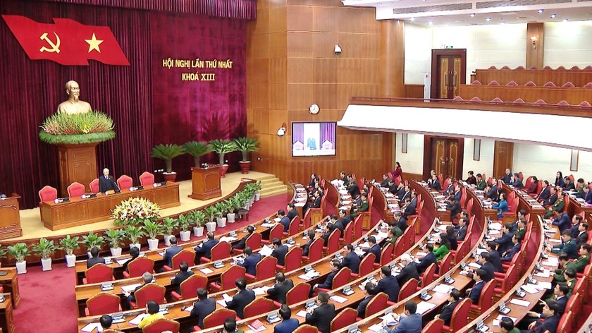 Hội nghị thứ Nhất Ban Chấp hành Trung ương khóa XIII diễn ra ngày 31/1/2021.