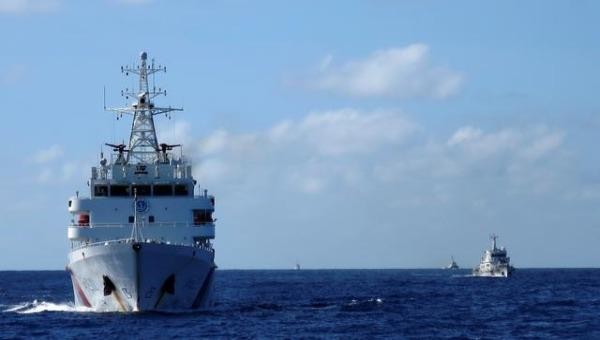 Tàu tuần duyên Trung Quốc hoạt động trên Biển Đông. Ảnh: Reuters (chụp ngày 15/4/2014).
