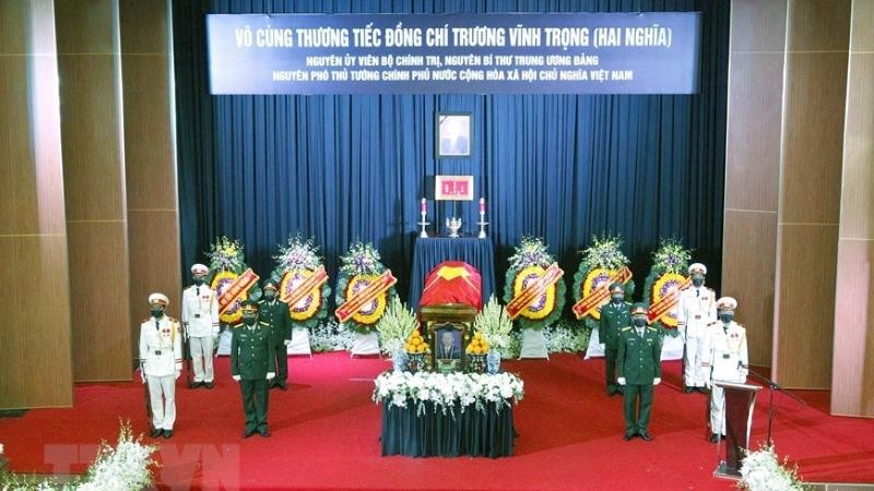 Lễ truy điệu nguyên Phó Thủ tướng Trương Vĩnh Trọng.