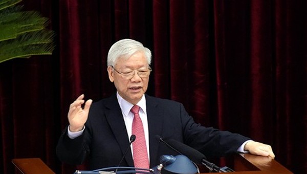 Tổng Bí thư, Chủ tịch nước Nguyễn Phú Trọng đã phát biểu bế mạc Hội nghị lần thứ 2 Ban Chấp hành Trung ương khóa XIII.