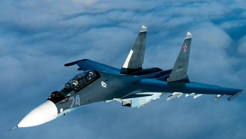 Máy bay chiến đấu đa năng Su-30SM của Hải quân Nga. Ảnh: TASS