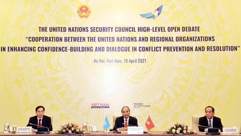 Chủ tịch nước Nguyễn Xuân Phúc đánh giá cao nỗ lực hợp tác giữa các tổ chức khu vực với LHQ trong ngăn ngừa, giải quyết xung đột.