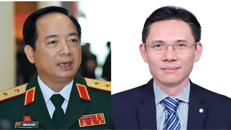 Trung tướng Trịnh Văn Quyết (trái) và ông Nguyễn Đức Minh.