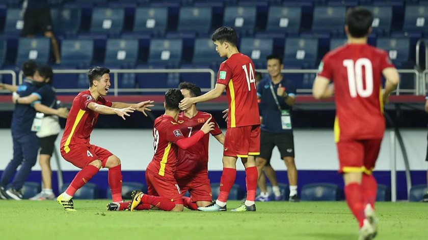 Đội tuyển Việt Nam ghi 4 bàn thắng vào lưới của Indonesia tại vòng loại thứ 2 World Cup 2022. Ảnh: VNN