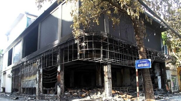 Vụ cháy tại phòng trà ở TP Vinh (Nghệ An) sáng sớm 15/6 làm 6 người tử vong.
