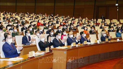 Các đại biểu tại phiên khai mạc kỳ họp thứ Nhất Quốc hội khóa XV ngày 20/7.
