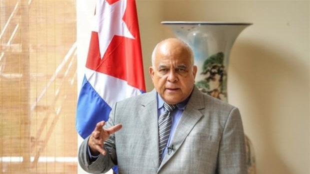 Ông Orlando Hernández Guillén, Đại sứ đặc mệnh toàn quyền Cộng hòa Cuba tại Việt Nam phát biểu. Ảnh: Tuấn Đức/TTXVN