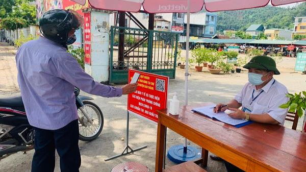 Các chợ dân sinh trên địa bàn tỉnh Lào Cai nghiêm túc thực hiện các biện pháp phòng, chống dịch COVID-19.
