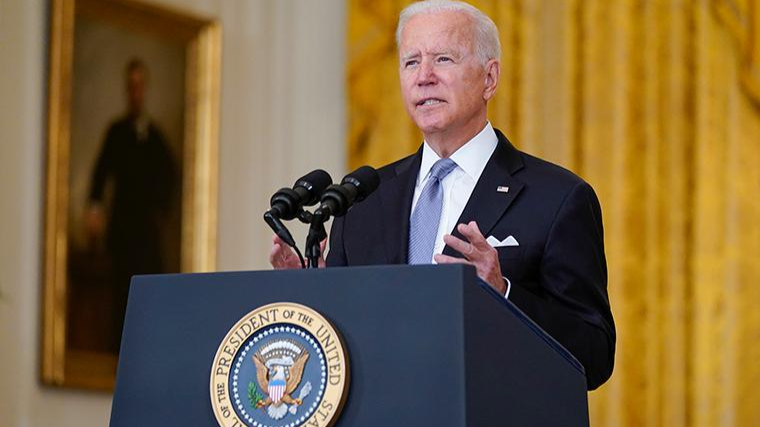Tổng thống Joe Biden phát biểu trước quốc gia về tình hình ở Afghanistan. Ảnh: CNN