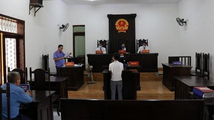 Bị cáo Nguyễn Văn Cường tại tòa.