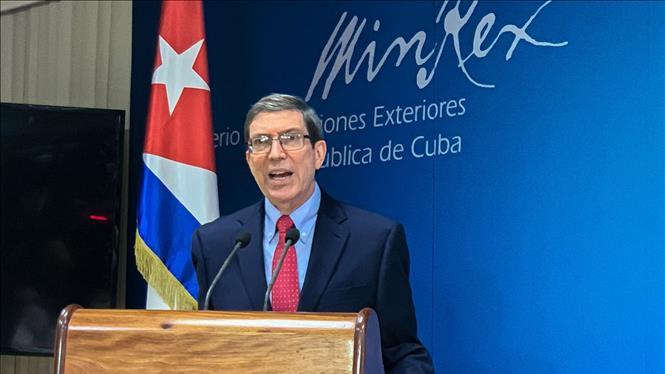 Ngoại trưởng Cuba Bruno Rodriguez. Ảnh: AFP/TTXVN