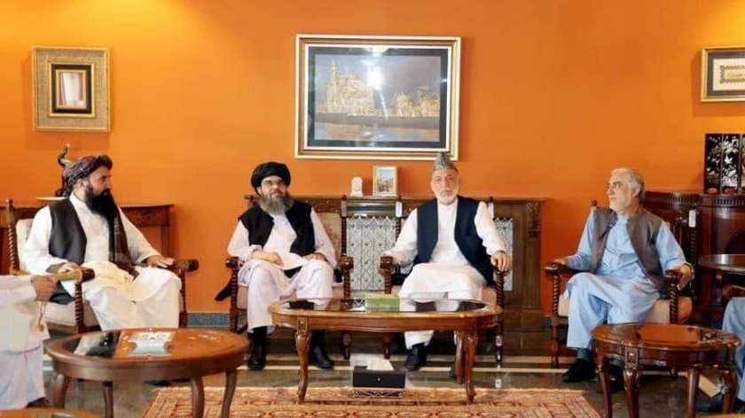 Cuộc gặp của lãnh đạo Taliban và cựu Tổng thống Hamid Karzai và và Chủ tịch hội đồng cấp cao về hòa giải dân tộc Abdullah Abdullah.