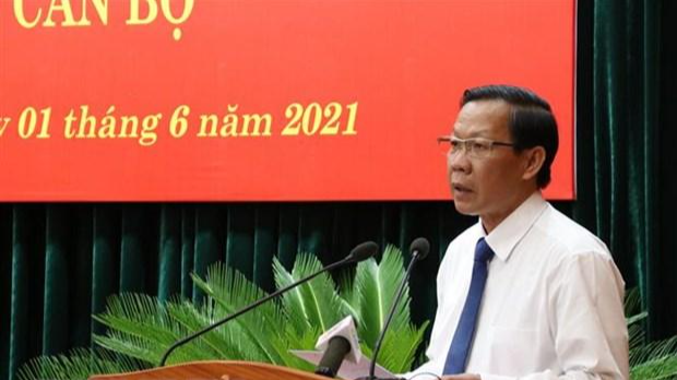 Tân Chủ tịch UBND Thành phố Hồ Chí Minh Phan Văn Mãi - Ảnh: TTXVN