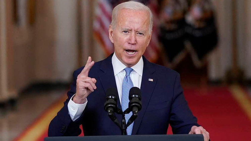 Tổng thống Mỹ Joe Biden phát biểu trước quốc gia về kết thúc cuộc chiến 20 năm tại Afghanistan chiều 31/8 từ Nhà Trắng. Ảnh: AP