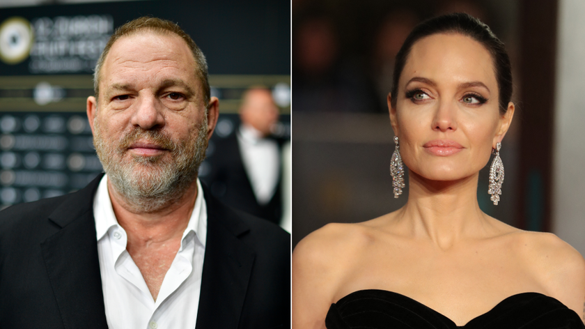 Harvey Weinstein và Angelina Jolie.