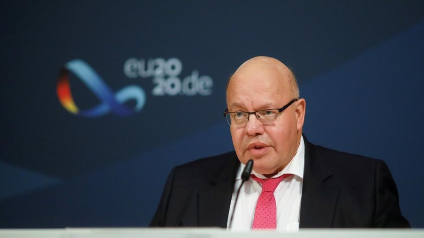 Bộ trưởng Kinh tế Đức Peter Altmaier phát biểu tại một sự kiện ở Berlin, Đức, ngày 5/10/2020. Anhr: Reuters