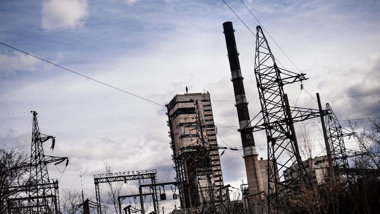 Một mỏ than đóng cửa gần thị trấn Luhansk, miền đông Ukraine. Ảnh: AFP