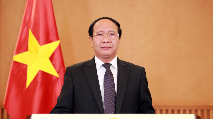 Phó Thủ tướng Chính phủ Lê Văn Thành đã phát biểu tại lễ khai mạc CAEXPO và CABIS (theo hình thức ghi hình trước). 