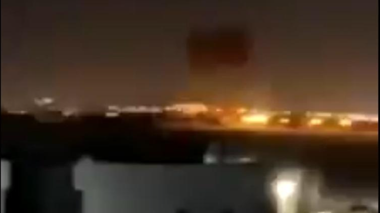 Hình ảnh trong đoạn phim về cuộc tấn công bằng máy bay không người lái gần đây nhằm vào Sân bay Quốc tế Erbil rạng sáng nay (12/9).