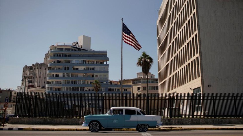 Đại sứ quán Hoa Kỳ ở Havana, Cuba. Ảnh: Reuters (chụp ngày 2/3/2021) 