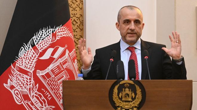 Ông Amrullah Saleh đã gửi thư cầu cứu Liên hợp quốc về tình hình của tỉnh Panjshir. Ảnh: AFP.