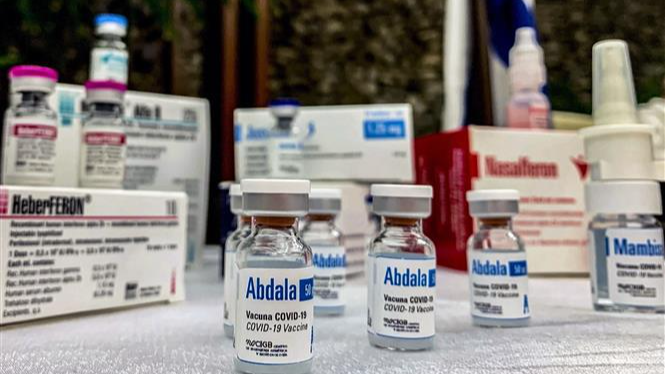 Vaccine phòng COVID-19 Abdala do Cuba sản xuất.