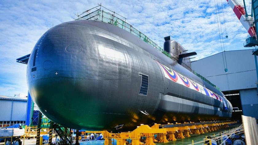 Tàu ngầm lớp 3.000 tấn Shin Chae-ho của Hàn Quốc sẽ được hạ thủy vào cuối ngày hôm nay (28/9). Ảnh: Hải quân Hàn Quốc cung cấp cho Yonhap