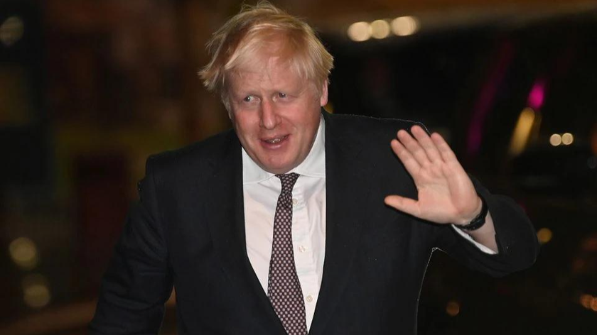 Thủ tướng Anh Boris Johnson đến dự hội nghị thường niên của đảng Bảo thủ ở Manchester, Anh, ngày 2/10/2021. Anhr: Reuters
